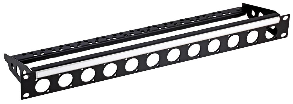 R2269/1UK-12 1U RACK PANEL PUNCHED FOR 12 D CONNECTOR PENN ELCOM