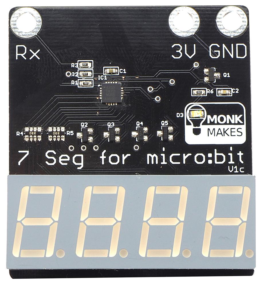 SKU00066 7 SEGMENT DISPLAY FOR MICRO:BIT MONKMAKES