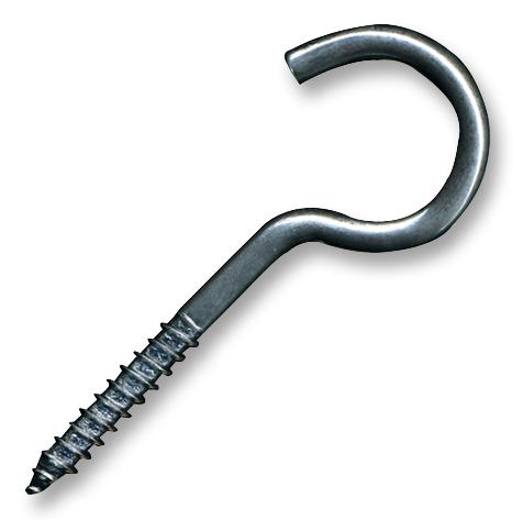 10SH8012 SCREW HOOK, 80MMX12G (PK10) FORGEFIX