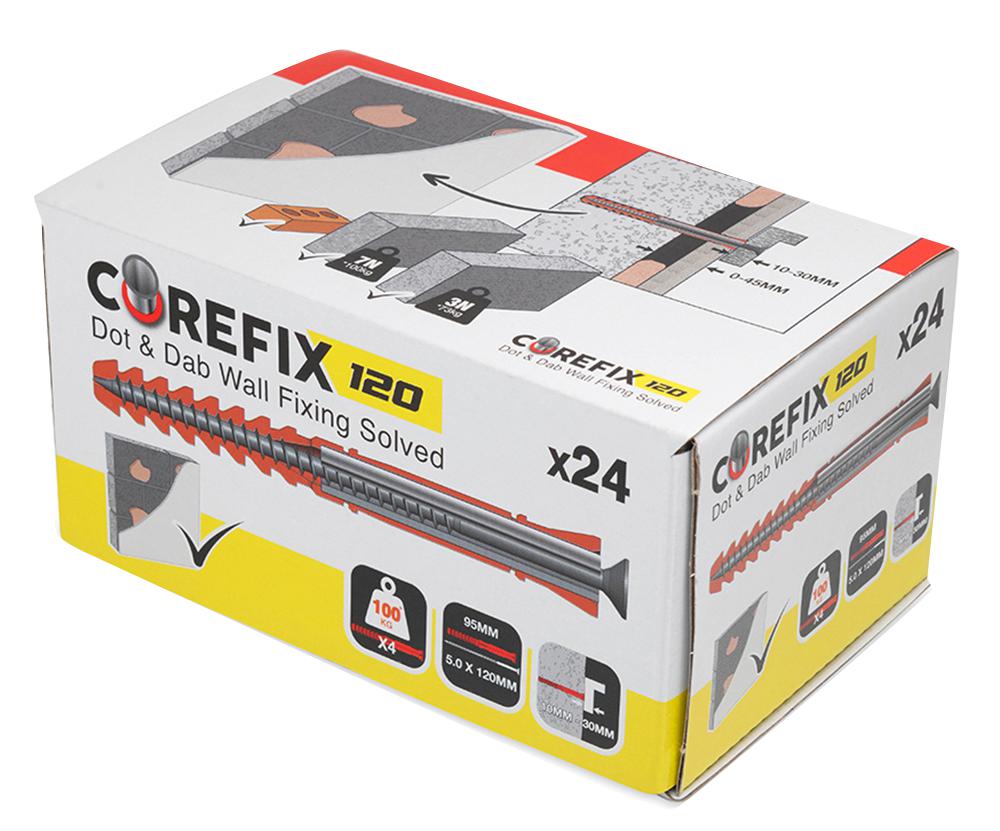 CFX024P COREFIX +30 DRYLINE WALL FIXING - 24PK COREFIX