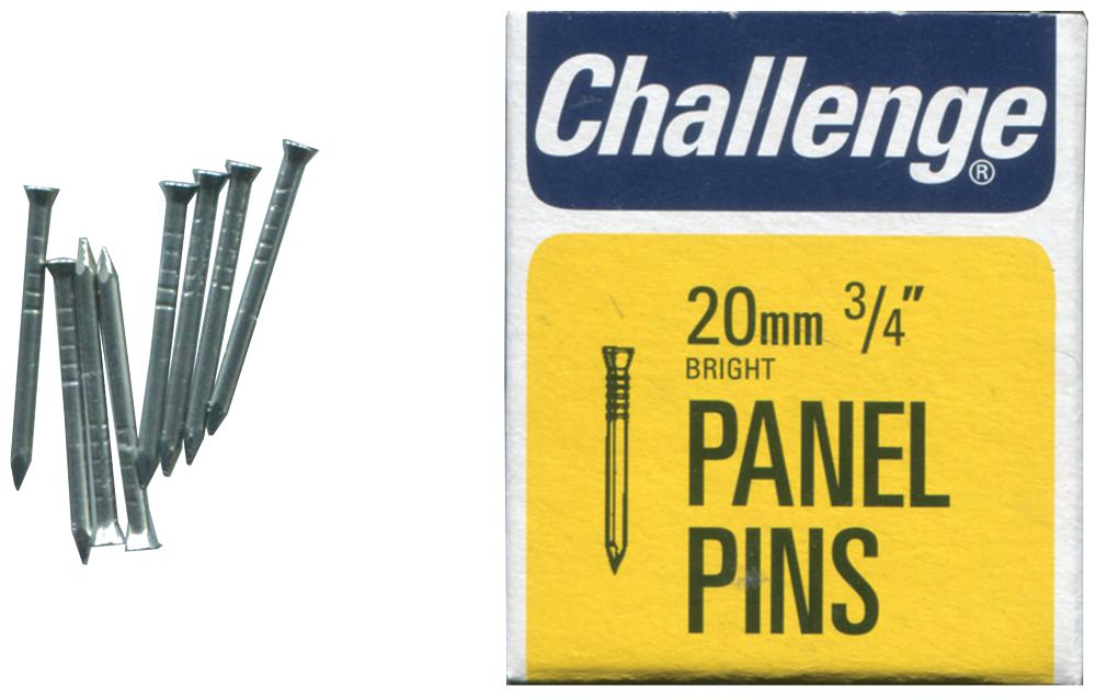 10606 PANEL PINS BRIGHT, 20MM (50G) CHALLENGE