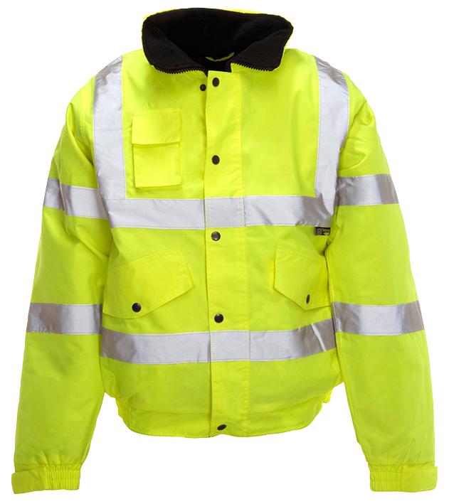 36843 HI-VIS BOMBER JACKET, YELLOW, L ST