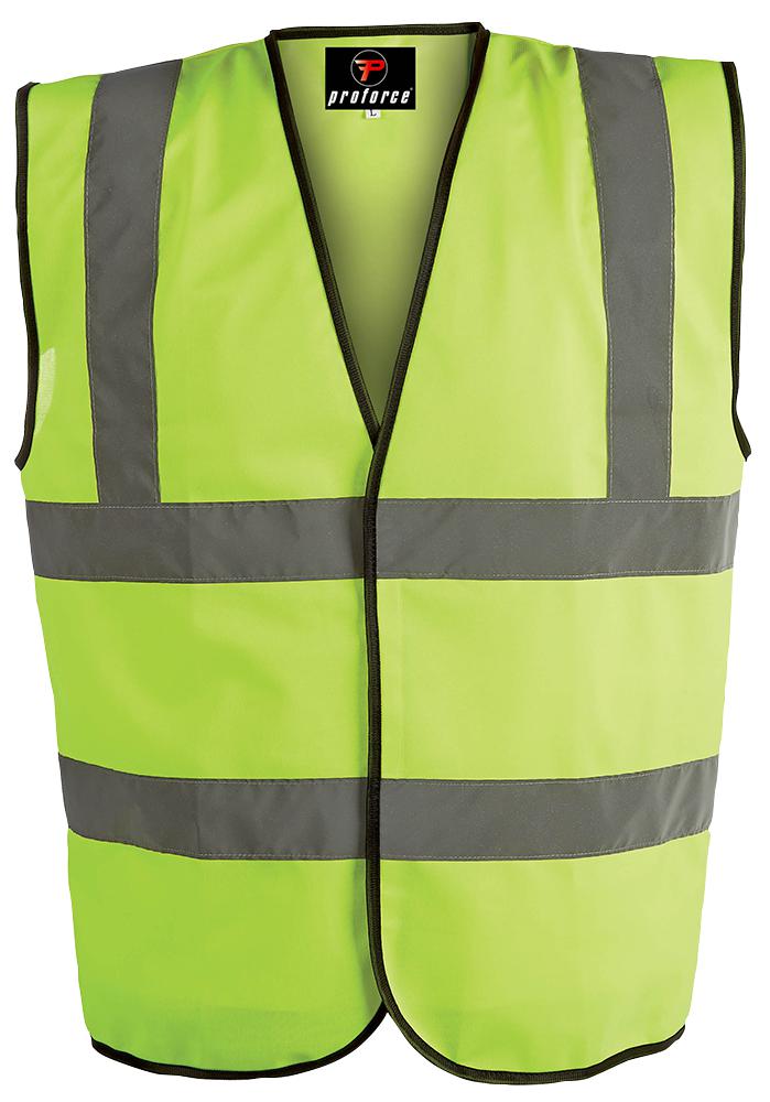 HV08 XXL HI-VIS VEST, YELLOW, XXL PROFORCE