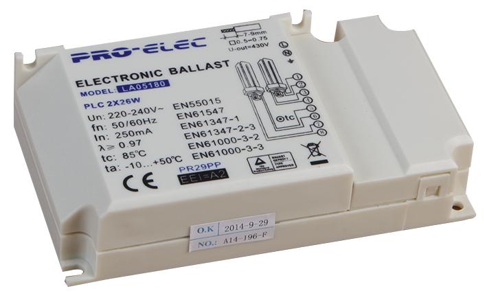 GD-EB-226B BALLAST ELECTRONIC  PLC 2 X 26W PRO ELEC