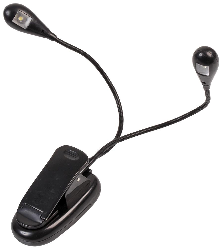 PEL01370 FLEXIBLE DUAL LED SPOTLIGHT, CLIP ON PRO ELEC