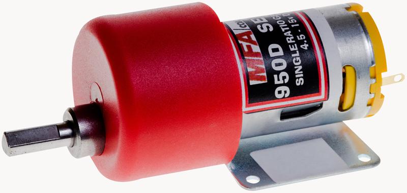 950D1001 GEARED MOTOR, 35MM, 6MM, 4.5-15V, 100:1 MFA