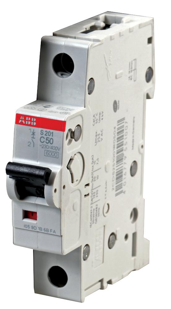 S201-C50 CIRCUIT BREAKER, THERMAL MAG, 1 POLE ABB