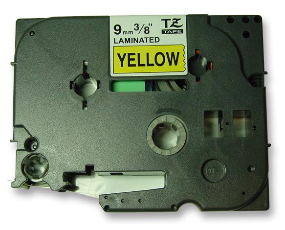 TZE621 9MM BLACK ON YELLOW TAPE BROTHER