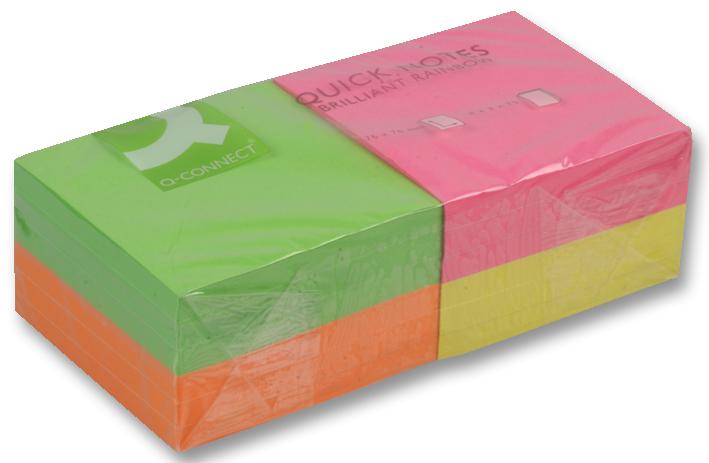 KF10508 PADS STICKY 12PK 75X75MM NEON Q CONNECT