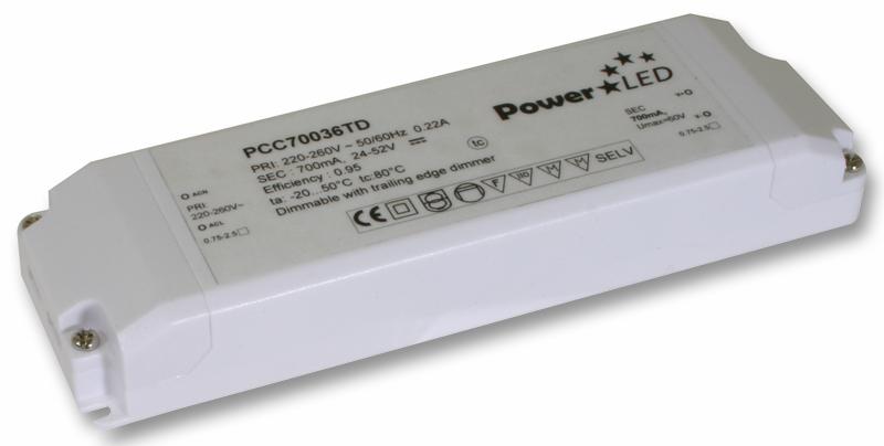 PCC70036TD LED DRIVER C/C TRIAC DIMMING 700MA 36W SUNPOWER