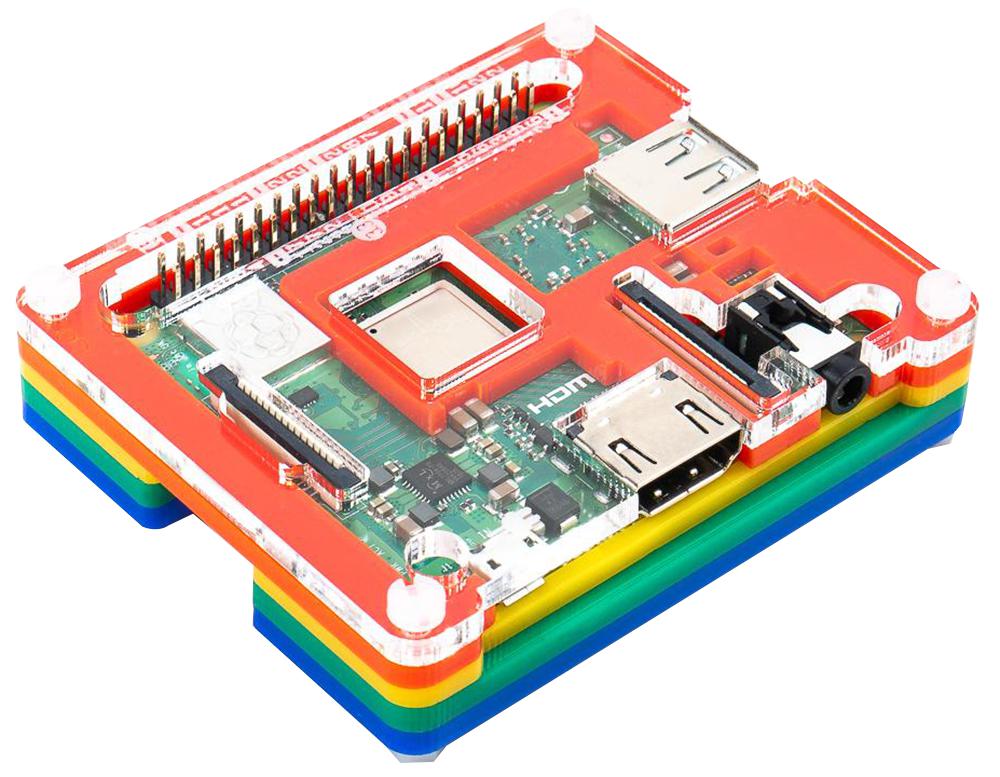 PIM425 PIBOW 3A+ COUPE CASE, RPI 3 A+, RAINBOW PIMORONI
