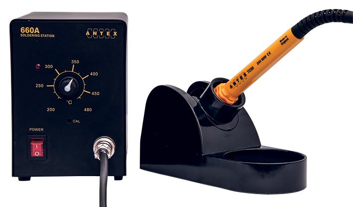 660A SOLDERING STATION, UK PLUG, 50W, 230V ANTEX
