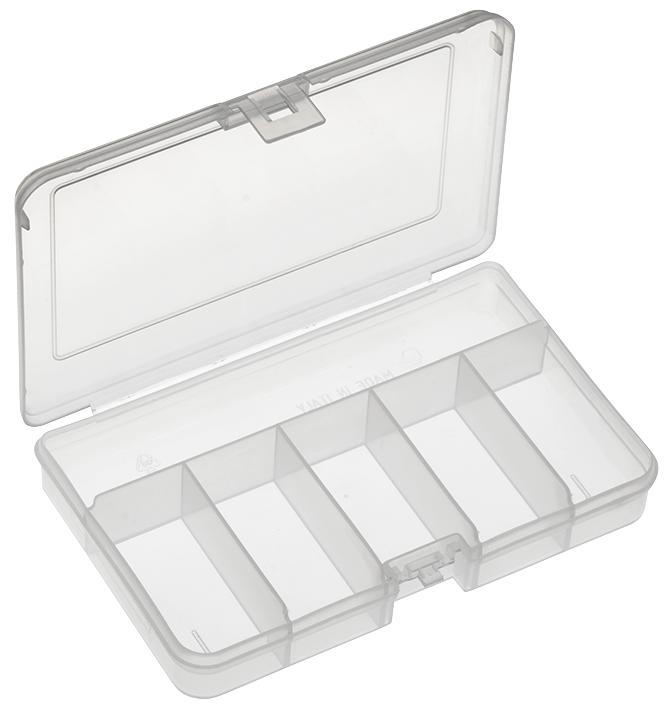 101BTN STORAGE BOX, 5 COMPARTMENT, TRANSPARENT MULTICOMP PRO