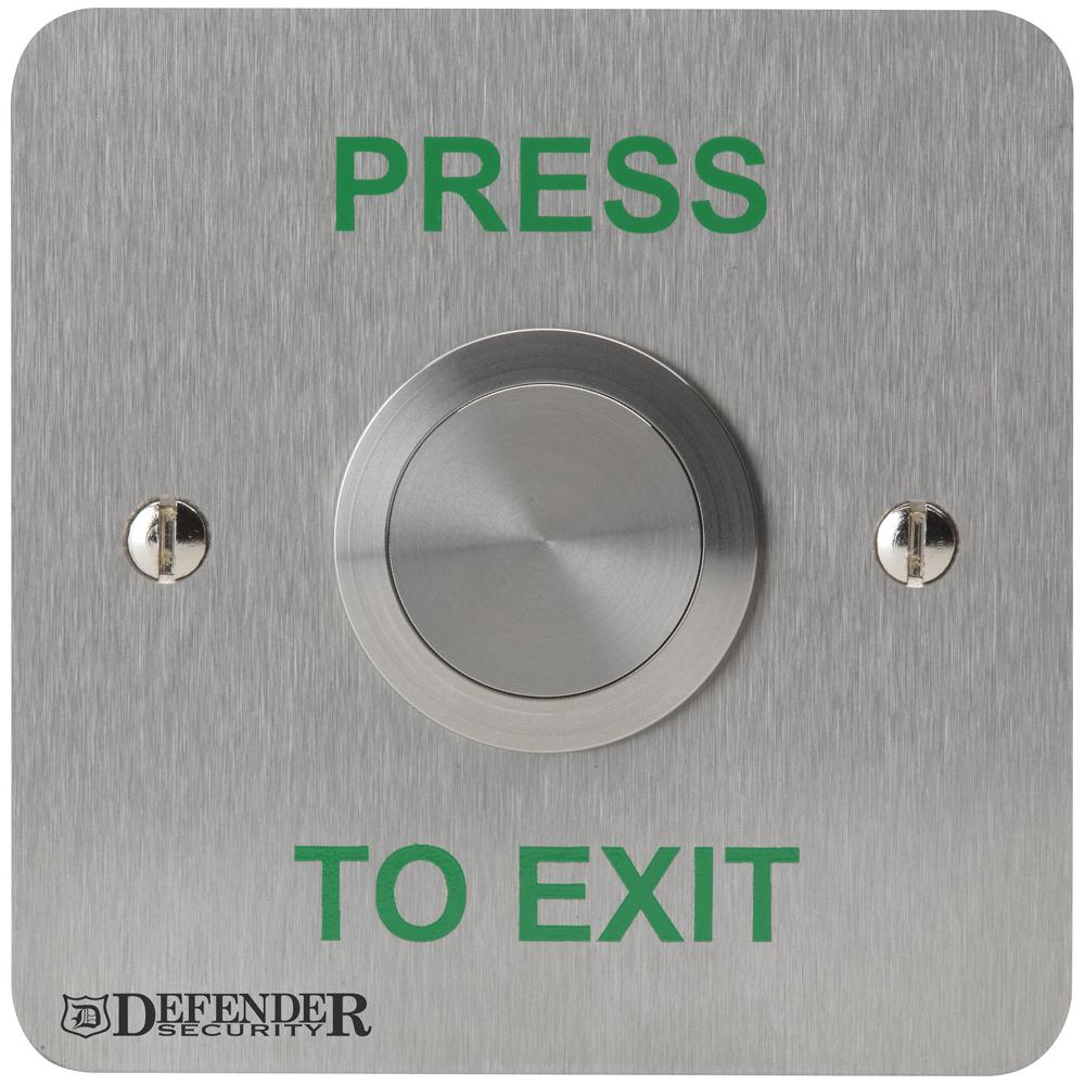 DEF-0659N-1PTE EXIT BUTTON 30MM VANDAL RESISTANT DEFENDER SECURITY