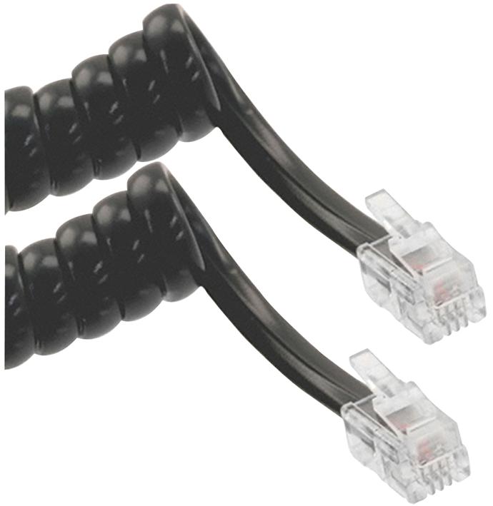 HC12B/G TELEPHONE CABLE, RJ10 PLUG-PLUG, 3.7M TITAN