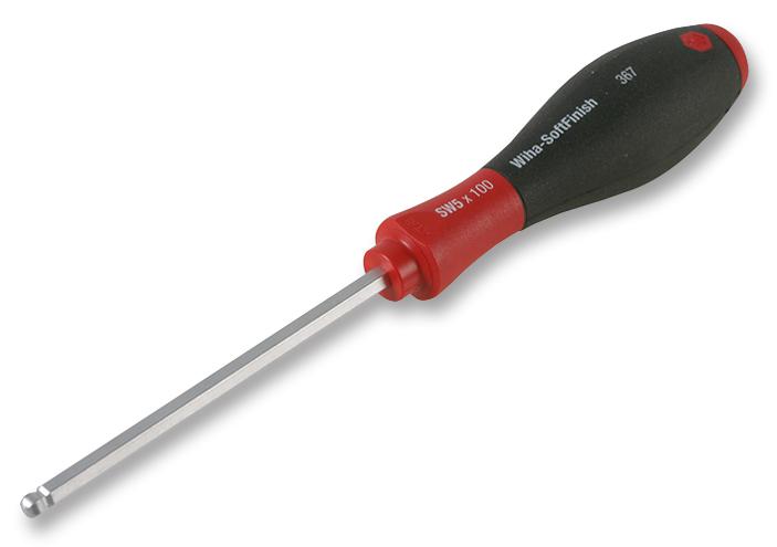 26330 SCREWDRIVER, HEXAGON, BALL, 5MM WIHA