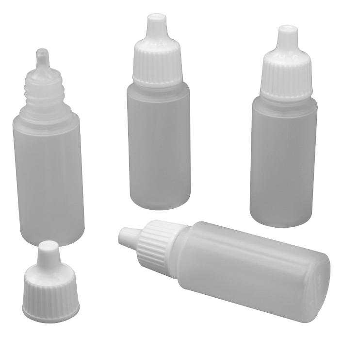 POL1017/4 BOTTLES, DROPPER, 17ML, PK4 MODELCRAFT