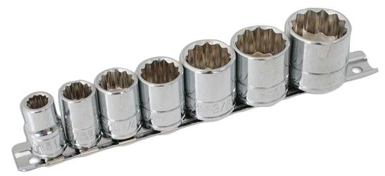 3474 SOCKET SET, WHITWORTH, 3/8 IND, 7PC LASER