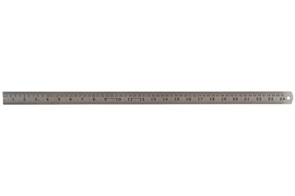 D03078 STAINLESS STEEL RULER, 24IN / 600MM DURATOOL