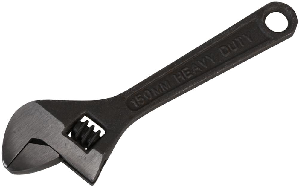 D03107 ADJUSTABLE SPANNER, BLACK, 6IN/150MM DURATOOL