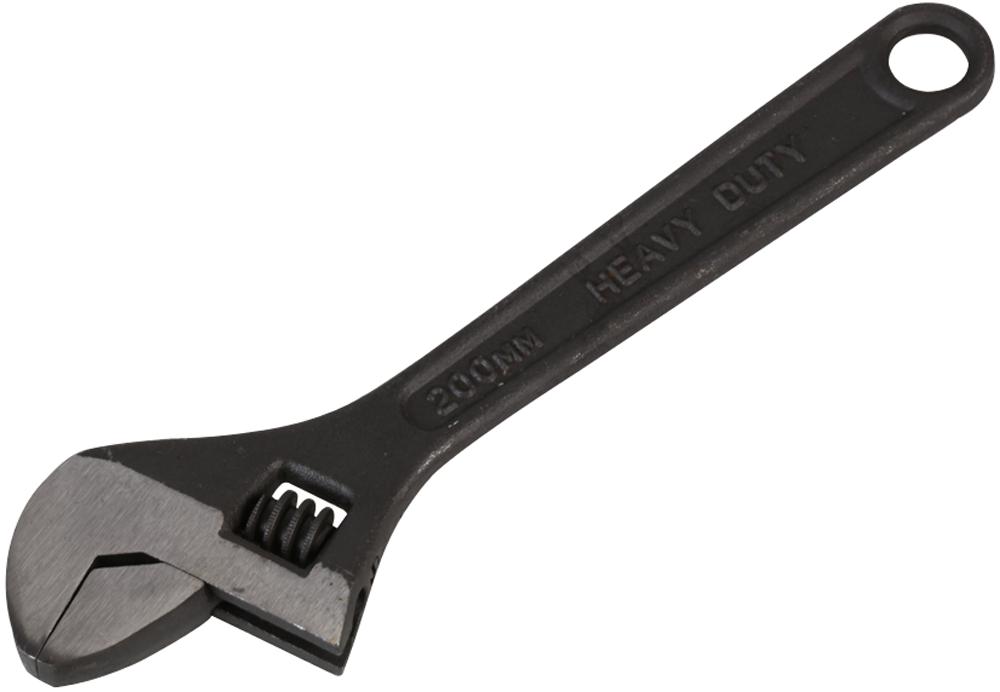D03108 ADJUSTABLE SPANNER, BLACK, 8IN/200MM DURATOOL