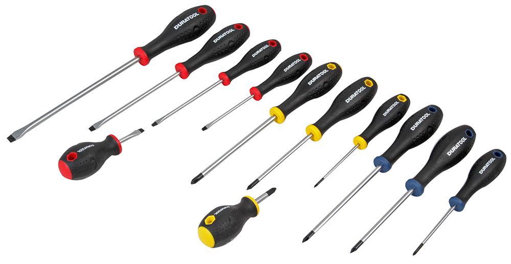 D03441 SCREWDRIVER SET, 12 PIECE DURATOOL