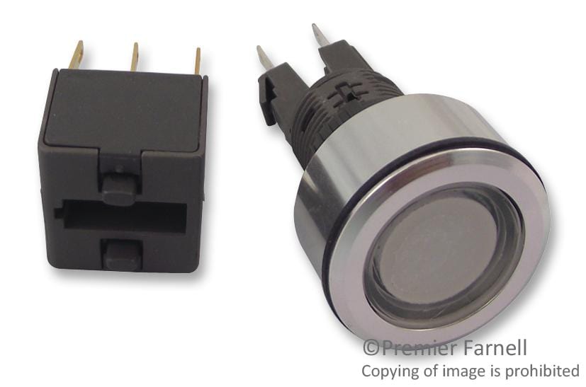 APEM illuminated A1PCA1X220J103 SWITCH, LATCH, RED, BLANK, 12V APEM 1857055 A1PCA1X220J103