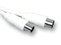 PRO SIGNAL Audio & Video AP00458 LEAD, COAX TV PLG-PLG, WHITE, 1M PRO SIGNAL 3709528 AP00458