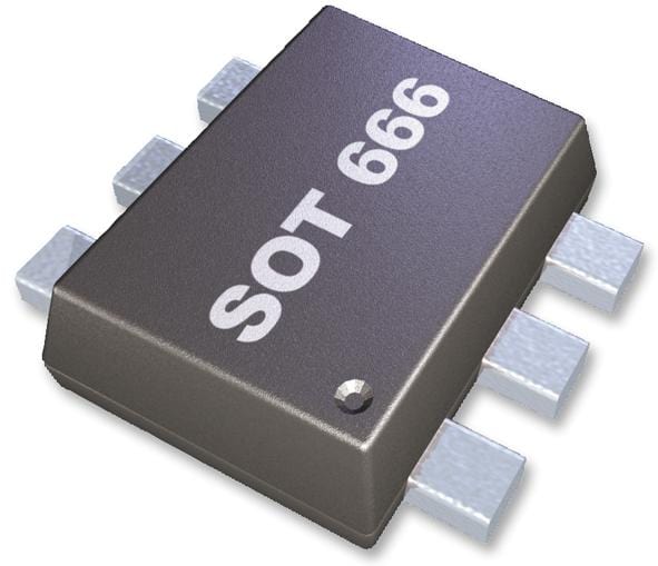 NEXPERIA Bipolar Arrays BC857BV,115 TRANS, BIPOL, DUAL PNP, -45V, SOT-666 NEXPERIA 2464157 BC857BV,115