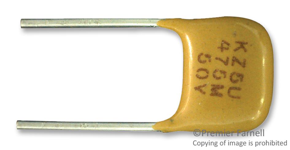 KEMET Ceramic Multilayer MLCC Capacitors- Leaded C320C104M5U5TA CAP, 0.1µF, 50V, 20%, Z5U KEMET 1457658 C320C104M5U5TA