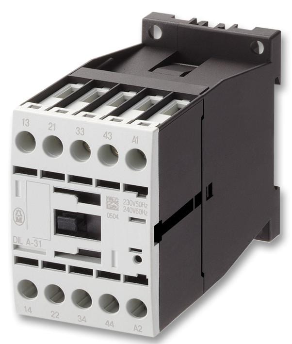 EATON MOELLER Contactors DILA-31(230V50HZ,240V60HZ) RELAY, 3PST-NO, SPST-NC, 690VAC, 6A EATON MOELLER 1110592 DILA-31(230V50HZ,240V60HZ)