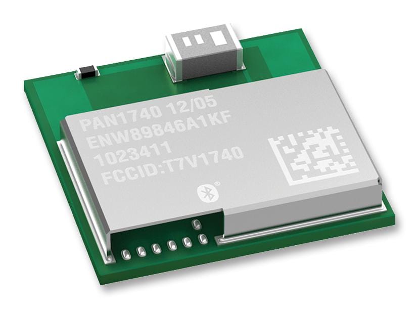 PANASONIC Bluetooth Module ENW89846A1KF BLUETOOTH SMART, VERSION4, PAN1740 PANASONIC 2449320 ENW89846A1KF