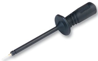 972318100 - Test Probe Connector, Insulated Sleeve, Sprung Stainless Steel Tip, Black - HIRSCHMANN TEST AND MEASUREMENT