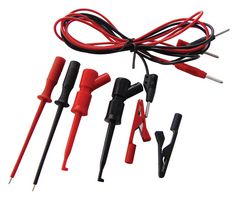 932961001 - Test Lead Kit, 2 x Test Leads, 2 x Clamp Type Test Probes, 2 x Test Probes, 2 x Mini Crocodile Clips - HIRSCHMANN TEST AND MEASUREMENT