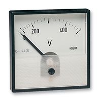 PD72MIS500V/2/938-658 - Analogue Panel Meter, Flame Retardant, Calibrated At 23°C, AC Voltage, 0V to 500V - HOBUT