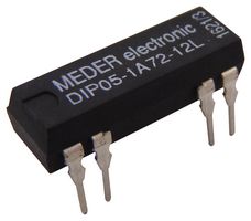 DIP05-1A72-12L - Reed Relay, SPST-NO, 5 VDC, DIP, Through Hole, 500 ohm, 500 mA - STANDEXMEDER