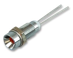 MC19030008 - LED Panel Mount Indicator, Orange, 2.6 VDC, 6 mm, 30 mA, 15 mcd, Not Rated - MULTICOMP PRO