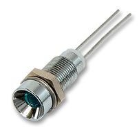 MC19030007 - LED Panel Mount Indicator, Blue, 4.4 VDC, 6 mm, 50 mA, 6 mcd, Not Rated - MULTICOMP PRO