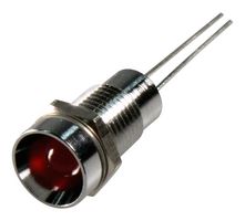 MC19050003 - LED Panel Mount Indicator, Red, 2.6 VDC, 8 mm, 45 mA, 27 mcd, Not Rated - MULTICOMP PRO