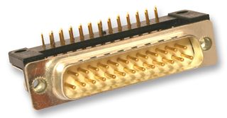FDBB-25P1AENTI2/1-LF - D Sub Connector, Right Angle, Filtered, Plug, Cinch - FD, 25 Contacts, DB, Solder - CINCH CONNECTIVITY SOLUTIONS