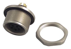 09 0416 80 05 - Circular Connector, 712 Series, Panel Mount Receptacle, 5 Contacts, Solder Socket - BINDER
