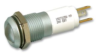 1927235WA - LED Panel Mount Indicator, Matt Chrome Bezel, White, 24 VDC, 14 mm, 17 mA, 3 cd, IP67 - CML INNOVATIVE TECHNOLOGIES