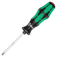 008751 - Phillips Screwdriver, Hex Blade, #1 Tip, 80 mm Blade Length, 178 mm Overall Length - WERA
