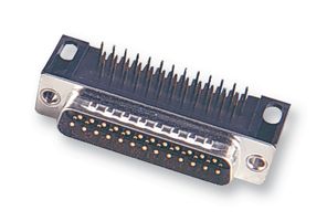 ZDB25P1AKN-146 - D Sub Connector, Right Angle, DB25, Standard, Plug, ZDB, 25 Contacts, DB, Solder - ITT CANNON