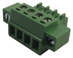MC421-381004 - Rectangular Connector, Locking, MC421, 4 Contacts, Plug, 3.81 mm, Screw, 1 Row - MULTICOMP PRO