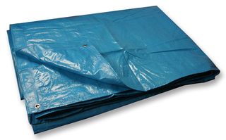 D00064 - Tarpaulin, Polyethylene Coating, Reinforcing Rope Hem, 6' x 4' - DURATOOL