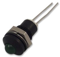 190411IP - LED Panel Mount Indicator, Black Chrome Bezel, Green, 2.2 VDC, 8 mm, 20 mA, 32 mcd, IP67 - CML INNOVATIVE TECHNOLOGIES