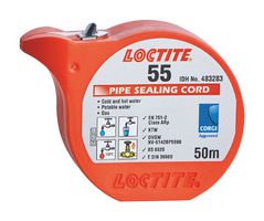 55, 50M - Sealant, Pipe Sealing Cord, Can, White, 50m - LOCTITE