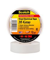 35 19MM GREY - Electrical Insulation Tape, PVC (Polyvinyl Chloride), Grey, 19 mm x 20 m - 3M