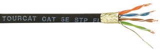 268-450-000 - Networking Cable, TourCat Flexible Patch, Screened, Cat5e, 26 AWG, 0.14 mm², 328 ft, 100 m - VAN DAMME